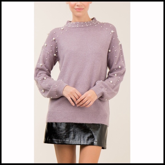 Pearl Embellished Sweater - Picture 2 of 6